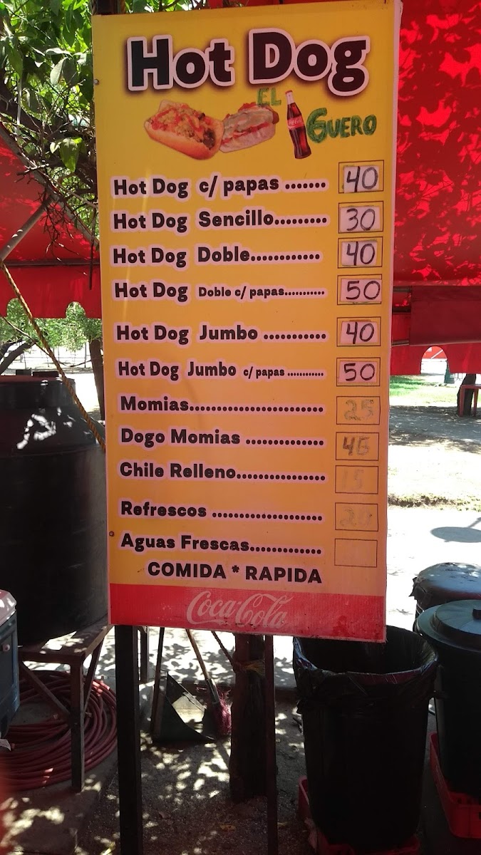 Dogos de La Uni Menu - Image 1
